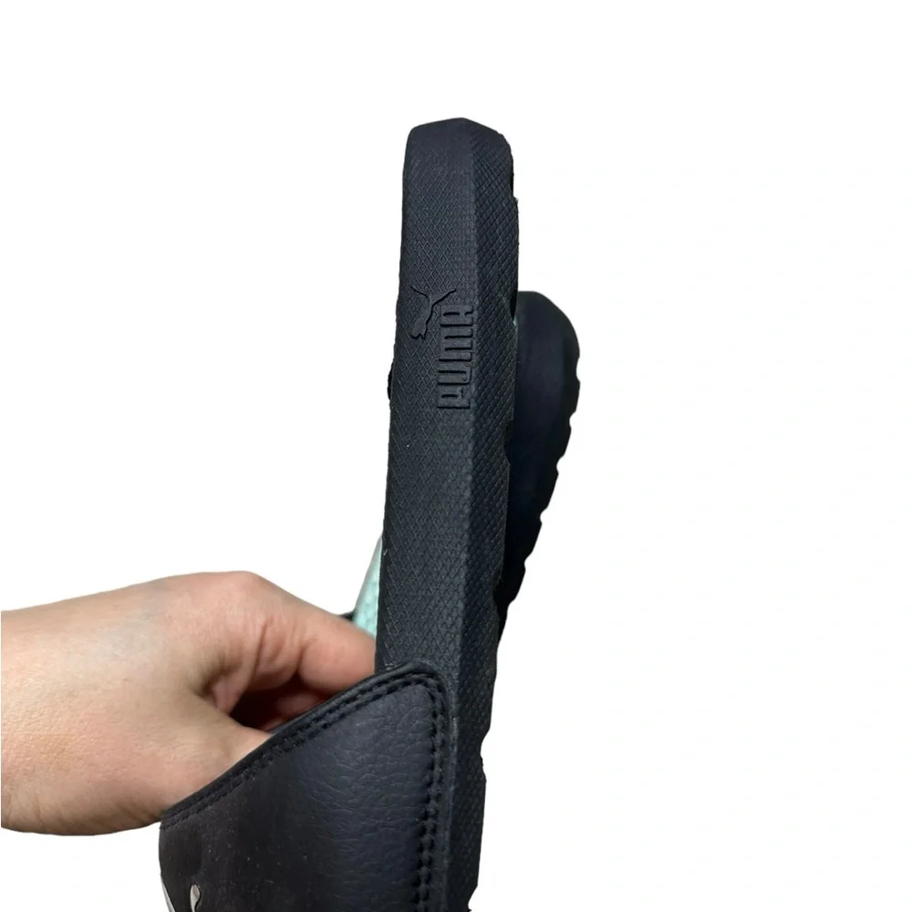 Puma Open Toe Sandals Black Size 9 - Picture 5 of 7